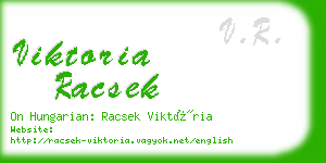 viktoria racsek business card